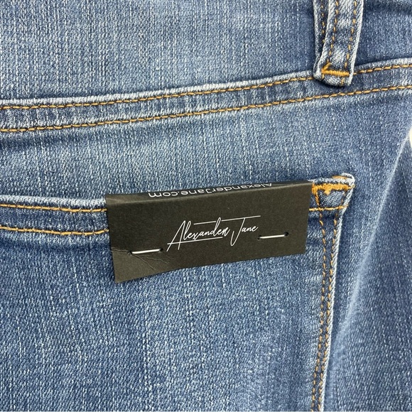 Alexander Jane The OG Tummy Control Denim Shorts cuffed Bermuda XL - Picture 3 of 9